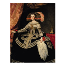 Königin Maria Anna von Österreich, 1652 Postkarten