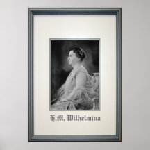 Königin Wilhelmina der Niederlande Poster