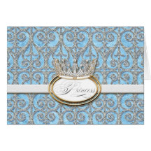 Königliche Prinzessin Crown Baby Matching Thank Si Karte