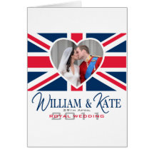 Königlicher Kuss - William- u. Katehochzeit Grußkarte