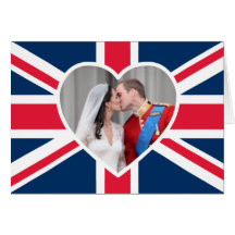Königlicher Kuss - William- u. Katehochzeit Grußkarte