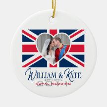 Königlicher Kuss - William- u. Katehochzeit Weihnachtsbaum Ornamente
