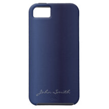 Königliches Mitternachtsblau mit individueller Nam iPhone 5 Schutzhülle