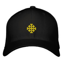 Königreich von Jerusalem stickte Hut Bestickte Baseballcaps