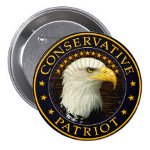 Konservativer Patriot 2 Anstecknadelbuttons