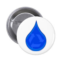 Konservieren Sie und retten Sie Wasser Button