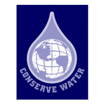Konservieren Sie Wasser Postkarten