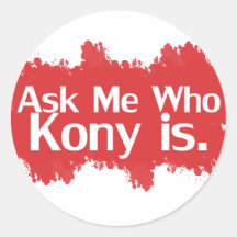 Kony 2012 runde sticker
