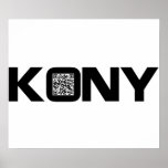 Kony 2012 Video-QR Code Joseph Kony Plakatdrucke