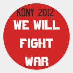 Kony 2012 - Wir kämpfen Krieg Sticker