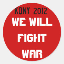 Kony 2012 - Wir kämpfen Krieg Sticker