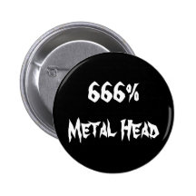 Kopf 666%Metal Anstecknadel