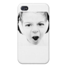 Kopfhörer-Junge iPhone 4/4S Cover