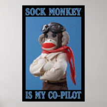 Kopilot-Affe-Plakat