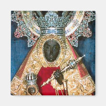 Koptisches schwarzes Madonna Kühlschrankmagnete