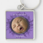 Korallenrotes Gerber Gänseblümchen-Baby-Foto-Schlü Schlüsselband