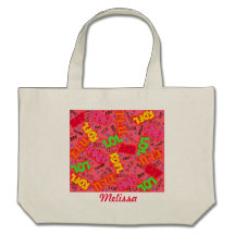 Korallenrotes Rot simsen Abkürzungs-Kunst-Taschen-