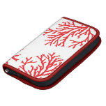 Korallenrotes Smartphone-Folio Mappe