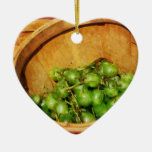 Korb der grünen Trauben Weihnachtsbaum Ornamente