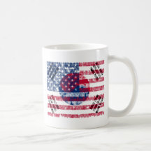 Koreanisch-Amerikanischer Flaggen-Becher Teetassen