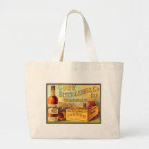 Korken-Brennerei-Whisky-Vintage Anzeige Einkaufstasche
