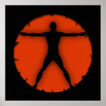 Körper-Verrücktheits-Sport-Fitness-Anatomie-Leinwa Plakatdruck