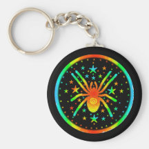Kosmische Spinne Keychain Schlüsselband