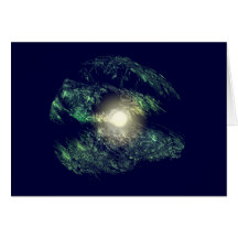 kosmische Wolke cosmic cloud Grußkarte