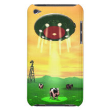 Kosmischer Kuh-Abduktions-Fall iPod Touch Cover
