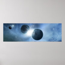 Kosmischer Zusammenstoß Plakate