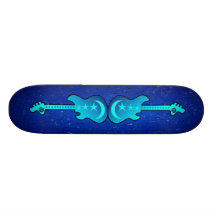 Kosmisches Gitarren-Skateboard Skateboard Bretter