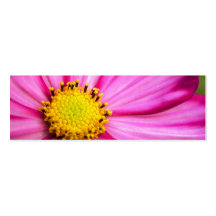 Kosmos-Blumen-dünne Geschäfts-Karte/MiniLesezeiche Visitenkartenvorlage
