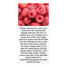 Köstliche Himbeeren Fotokarte