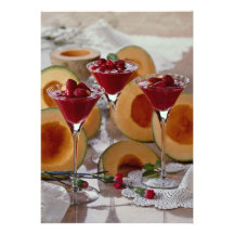 Köstliche Melonen und Beeren Individuelle Einladungen