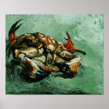 Krabbe auf seiner Rückseite, Vincent van Gogh Plakat