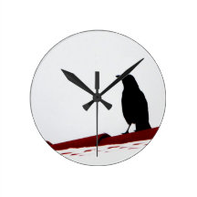 Krähe Wanduhren