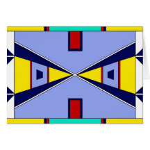 KräheBeadwork - Blau Grußkarten