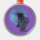 Krähen-Mond Weihnachtsornament