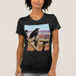 Krähen-Raben-Vogel-Schwarzes T-shirt