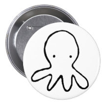 Krake Anstecknadelbutton