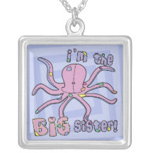 Krake bin ich die große Schwester Personalisierter Schmuck