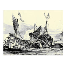 Kraken Angriff! Postkarte