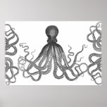 Kraken - schwarze riesige Krake/Cthulu Posterdrucke