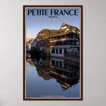 Kranke Fluss Reflexionen Straßburgs - Posterdrucke