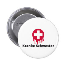 Kranke Schwester Anstecknadelbuttons