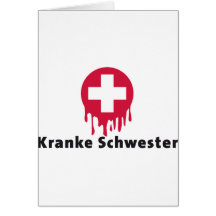 Kranke Schwester Grußkarte