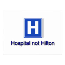 Krankenhaus Postkarte