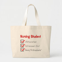 Krankenpflege-Studenten-"Karo-Kennzeichen-" T-Shir Leinentasche