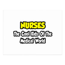 Krankenschwester-… coole Kinder der medizinischen  Postkarte