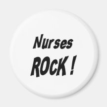Krankenschwester-Felsen! Magnet Kühlschrankmagnet